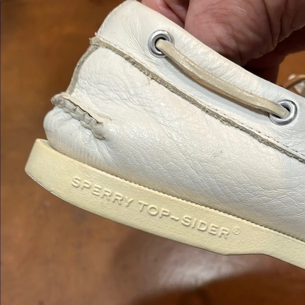 Nearly New Sperry Top-Sider Original White Boat Shoes Men’s 9 M